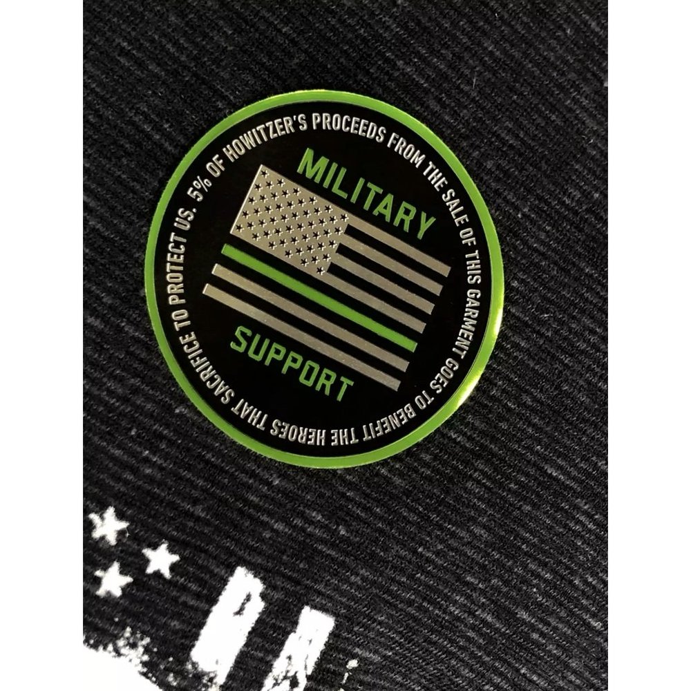 Howitzer Style Men's T-Shirt SKULL FLAG Military Grunt S M L XL 2XL 3XL - Picture 11 of 12